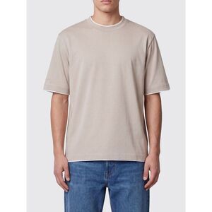 Eleventy Men Eleventy Cotton Crew-Neck T-Shirt With Contrast Trims